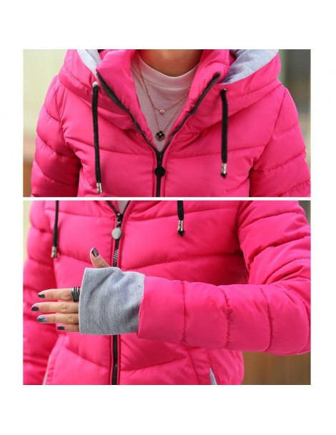 Parkas 2019 Winter Women Coat Hooded Down Jacket Thicken Warm Winter Coat Female Plus Size 3XL Outerwear Parka Ladies Chaquet...