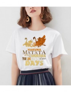 T-Shirts Hakuna Matata Shirt Women Harajuku Ullzang Vintage Kawaii T-shirt Femme Homme Summer Tshirt Fashion Top Tee Female T...