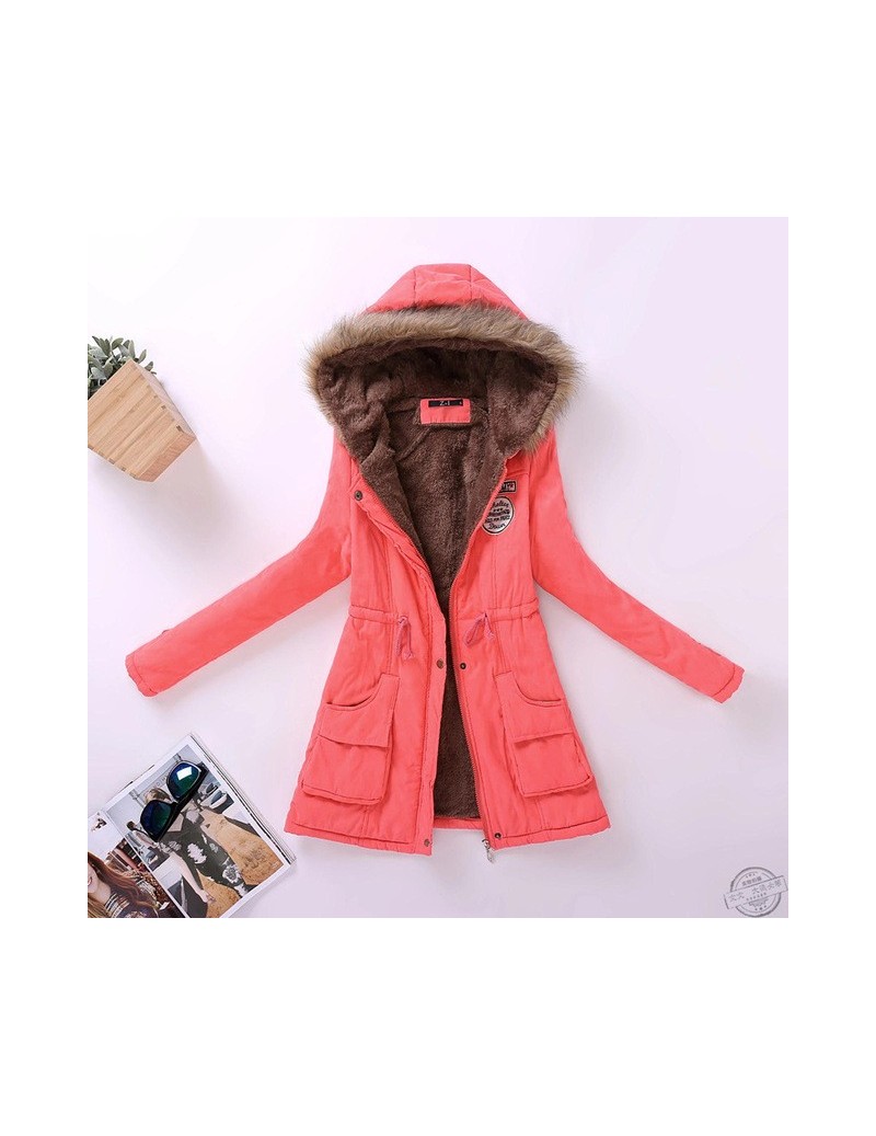 new winter women jacket medium-long thicken plus size 4XL outwear hooded wadded coat slim parka cotton-padded jacket overcoa...