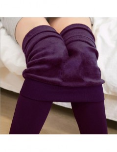 Leggings Winter Women Thick Warm Leggings Fleece Lined Thermal Pants High Waist Leggins Mujer Push Up Legins Superelastic - b...