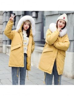 Parkas women long jacket Parkas cotton padded jacket Fashion Fur Collar Winter Jacket for Women Warm Hooded Female winter Coa...