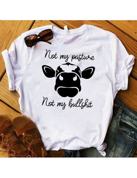T-Shirts Women Ladies Female T Womens Bull Cattle Heifer Sunflower Wild Summer Graphic Tee Shirt Femme Printed Top Tshirt Clo...