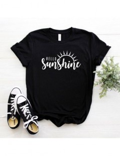 T-Shirts Hello Sunshine Women tshirt Cotton Casual Funny t shirt Gift For Lady Yong Girl Top Tee Drop Ship S-796 - Pink - 474...