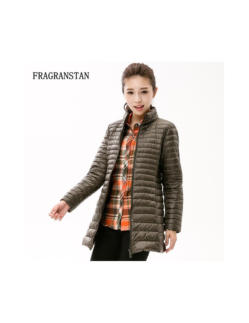 Down Coats 90% White Duck Down Jacket Women Winter New Fashion Waterproof Light Warm Soft Solid Color Long Coat Large Size Sl...