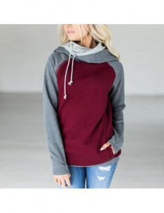 Hoodies & Sweatshirts New Hot Women Autumn Hoodies Zipper Long Sleeves Patchwork Pullover Slim Fit Casual Coat YAA99 - Light ...