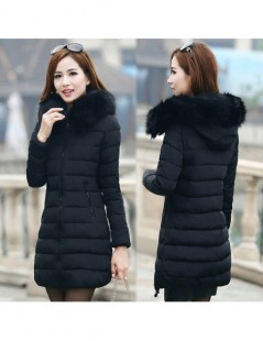 Parkas 2019 fur collar plus size 7XL women winter hooded coat female outerwear parka ladies warm long jacket slim jaqueta fem...