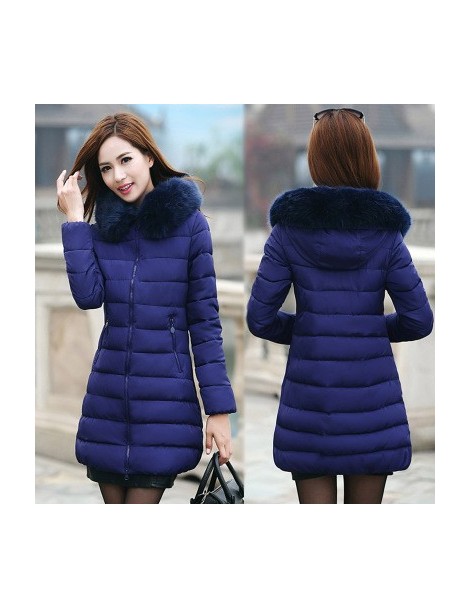 Parkas 2019 fur collar plus size 7XL women winter hooded coat female outerwear parka ladies warm long jacket slim jaqueta fem...