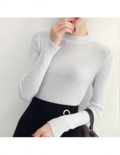 Pullovers Winter O-Neck Twinkle pullover Ladies Basic Jumper Sweater knit High elasticity Long Sleeve Autumn Sweater Warm Fem...