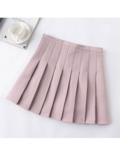 Skirts Women Plus Size XS-2XL Shorts Skirts Female 2019 Summer A line Sun School High Waist Pleated Skirt Female Korean Elega...
