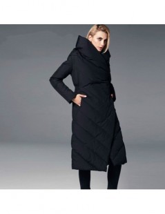 Parkas winter jacket women 2018 New Thicken Long Hooded parka women winter coat Warm Jacket Female Coats Overcoat - Black - 4...