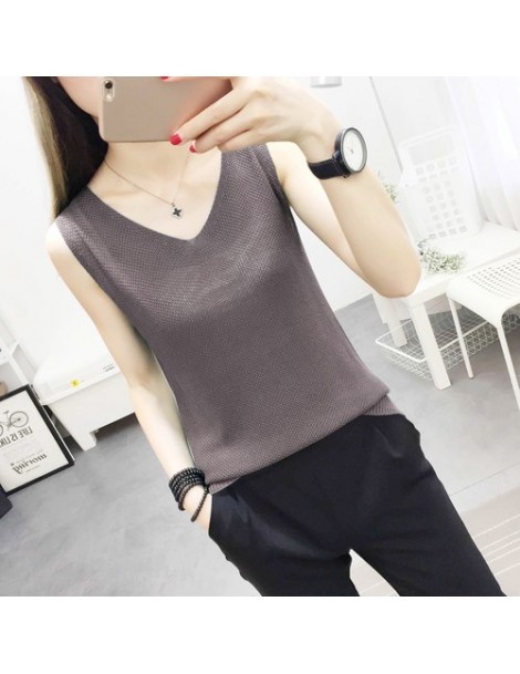 Tank Tops New Solid Slim Women tank Tops Summer Sleeveless Jersey Cotton Tanks Camis Tees For Woman Sexy Top White Black Mult...