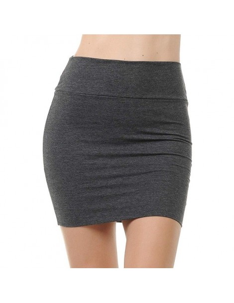 Skirts Women Lady's Solid High Waist Classic Simple Stretchy Tube Pencil Mini Skirt mini skirts for women summer july 13 - Gr...