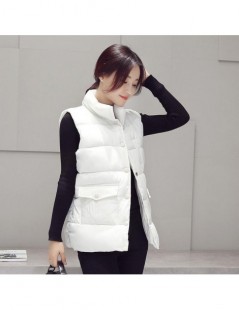 Vests & Waistcoats New 2017 autumn and winter women cotton vest white duck down soft warm waistcoat plus size 3XL female outw...