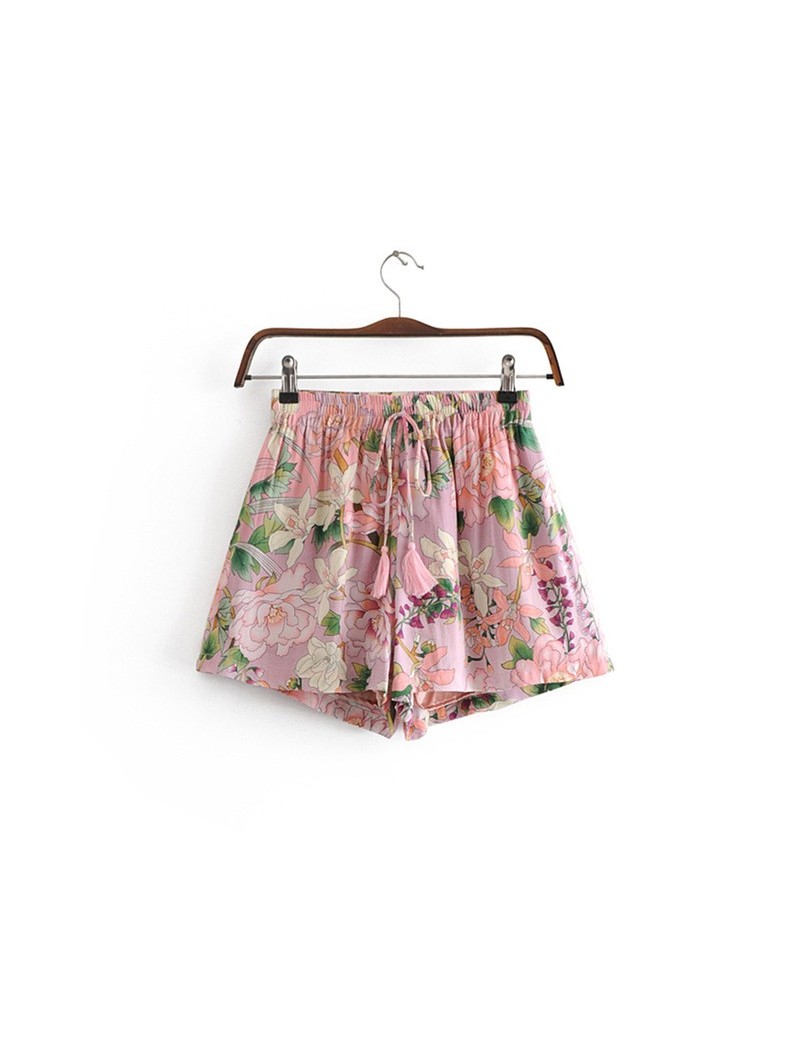 2018 Summer Women 2 Piece Set Lily Kimono Tie Crop Top +Cute Lily Flutter Shorts Suit 2pcs Set Women Clothing Boho Beach Sui...