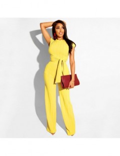 Women's Sets 2019 New Women 2 Piece Solid Color Tie Up Pockets Outfits Short Sleeve Crop Top High Waist Straight Pant Set Sli...
