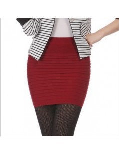 Skirts Cheapest New Fashion 2019 Summer Women Skirt High Waist Candy Color Plus Size Elastic Pleated Sexy Short Skirt - rose ...