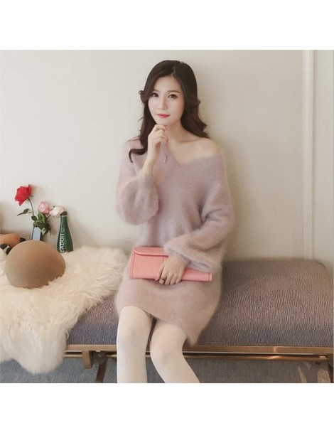 Pullovers 2019 New Women's Coarse Wool Sweater Warm Spring Autumn Winter Casual Sleeved Pullover - Gray - 4S3931502895-1 $23.66