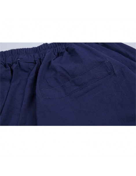 Pants & Capris 2019 summer new women's casual pants capris fashion cotton Linen crops pants elastic waist harem pants trouser...