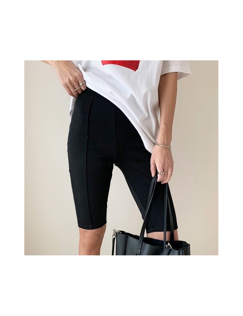 Leggings 2019 new summer women clothes High Waist half lenth knee elastic vintage leggings WE32101 - black - 4N3004650875-1 $...