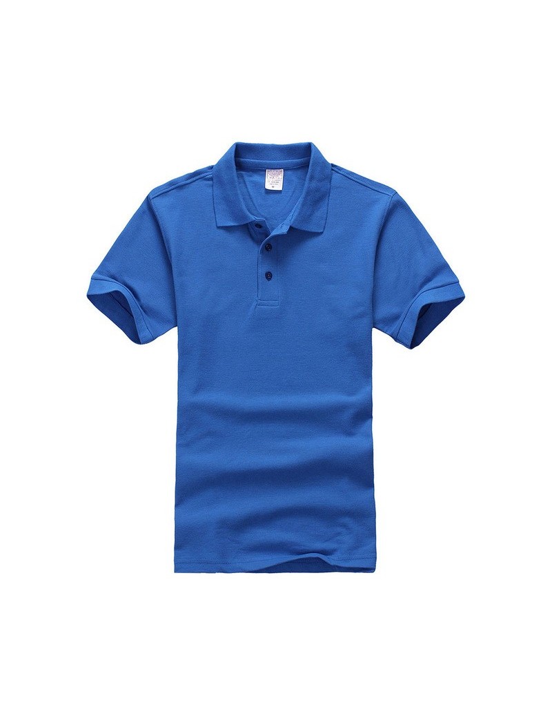 Polo Shirts Women Men Unisex Cotton Plain Solid Black Blue Navy Red Polo Shirt Ladies Short Sleeve No Printing Polo Shirt S-3...