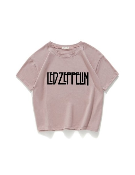 T-Shirts Led zeppelin Hard rock t shirt women Cotton streetwear fashion folk rock short T-shirt women O-neck punk Graphic wom...