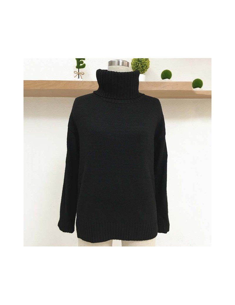 Thicken Warm Turtleneck Sweater Women Autumn Winter 2018 Knitted Pullovers Sweaters High Elasticity Pull Femme Soft Jumper T...