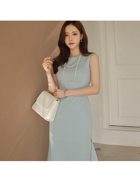 Dresses Solid Color Summer New Dress Women 2019 Sexy Mermaid Bodycon Dresses OL Elegant Fitted Casual Office Wear Vestidos - ...