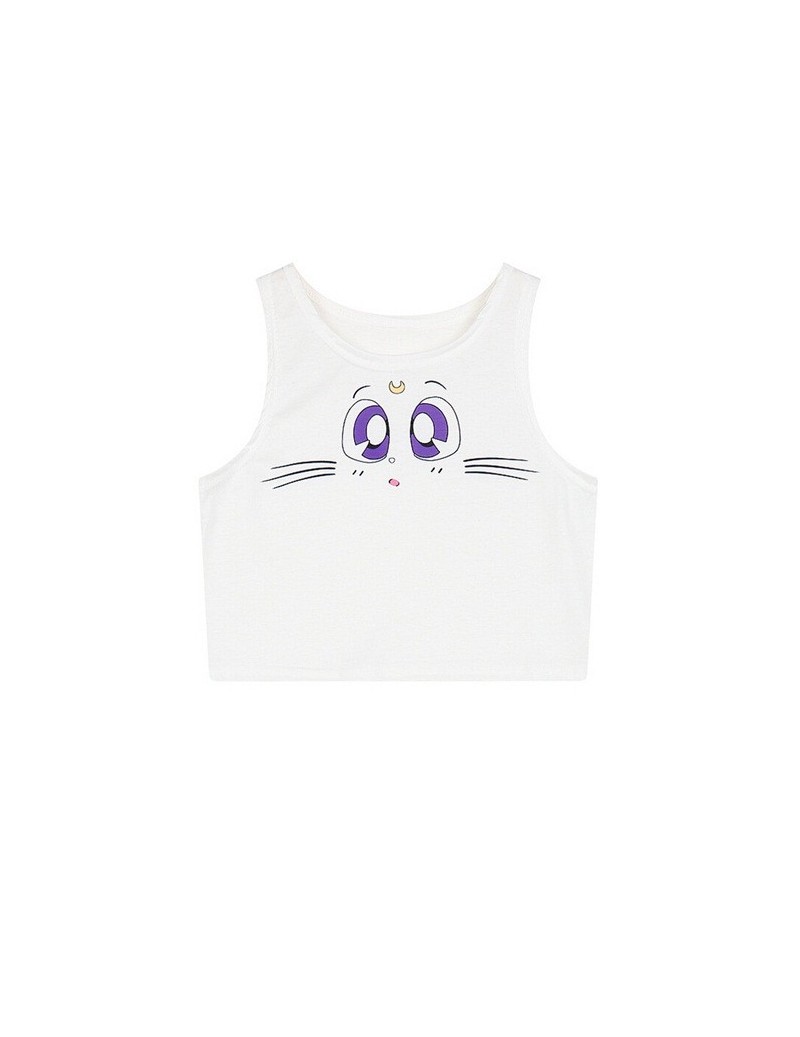 Tank Tops For Harajuku Sexy Girls Cosplay Costume Pokemon Go Pocket Monster Sailor Moon Crystal Crop Tops Vest Tank Tops Shir...