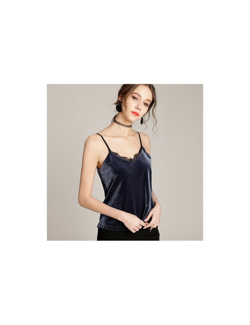 Camis Camisole Tops Women Streetwear Causual Spaghetti Strap Female Cami V Neck Sexy Summer Women Camisole with Lace Tops - G...