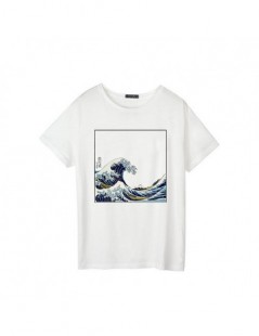 T-Shirts New summer women's fashion Japanese wave printing Harajuku large size S-2XL tide sexy short-sleeved O-neck T-shirt -...