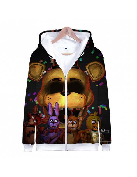 Hoodies & Sweatshirts Five Nights At Freddy 3D Hoodie FNAF Children 3D Zipper Hooded Sweatshirt for Kids Boys Thin Winter Aut...
