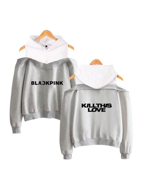 Hoodies & Sweatshirts Blackpink Kill This Love Kpop Off Shoulder Hoodies Women Fashion Long Sleeve Hooded Sweatshirt 2019 Cas...