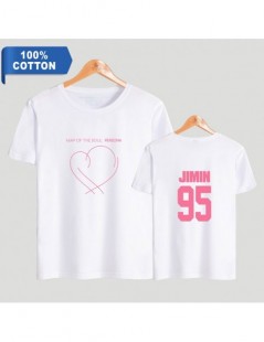 T-Shirts 100% Cotton Tshirt Korean Kpop JIMIN SUGA JIN Map Of The Soul Persona Print T-shirts Men/Women Unisex Short Sleeve T...
