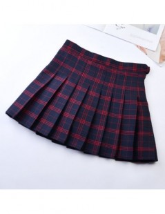 Skirts Korean Style Women Pleated Skirt Summer High Waist Japanese Sweets Plaid Mini Skirt School Girl Saia Colegial Jupe Pli...