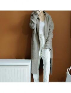 Cardigans autumn winter New European style long coat sweaters fashion 2018 women long cardigan women knitted sweater with cap...
