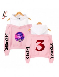 Hoodies & Sweatshirts Lecky Shoulder Hoodies Sling Sweatshirt Women Stranger Things 3 Print Sweatshirt Kpop Tops Casual Stree...