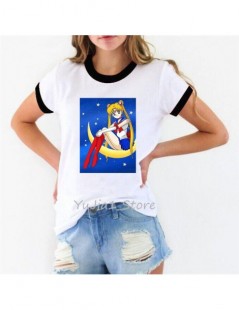 Summer 2019 tops tee shirt femme anime sailor moon print t shirt women harajuku kawaii clothes korean style streetwear t-shi...