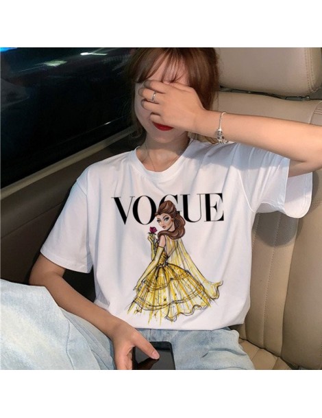 T-Shirts Vogue Princess T Shirt Women Harajuku Ullzang Graphic T-shirt Funny Cartoon 90s Tshirt Aesthetic Korean Style Top Te...