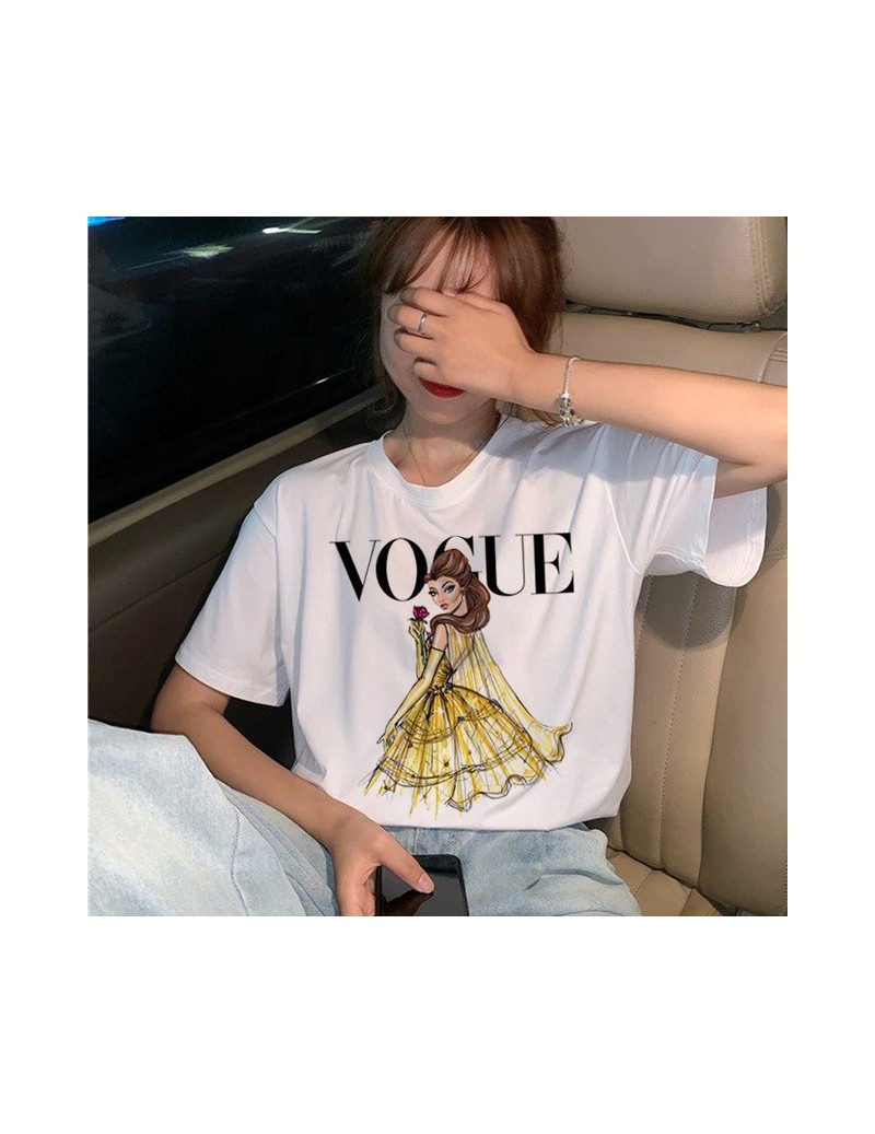 Vogue Princess T Shirt Women Harajuku Ullzang Graphic T-shirt Funny Cartoon 90s Tshirt Aesthetic Korean Style Top Tees Femal...