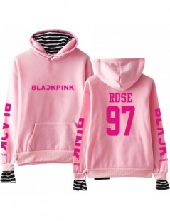 Hoodies & Sweatshirts kpop 2018 Kpop Blackpink harajuku Fake Two Piece Hoodies Sweatshirts women men hit hop Black Pink Hip H...
