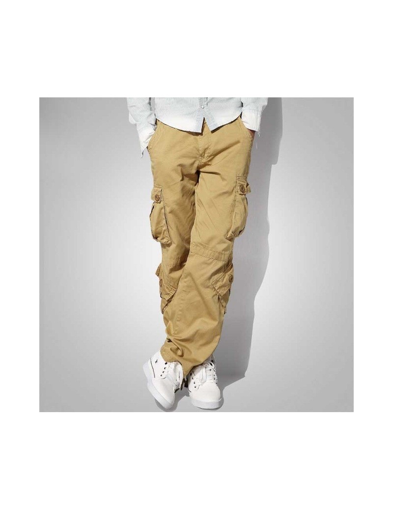 Pants & Capris Men and Women Cargo Pants 8 Pocket Cotton Hip Hop Trousers Loose Baggy Military Army Tactical Pants Wide Leg J...