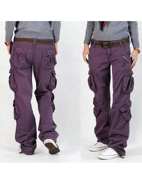 Pants & Capris Men and Women Cargo Pants 8 Pocket Cotton Hip Hop Trousers Loose Baggy Military Army Tactical Pants Wide Leg J...