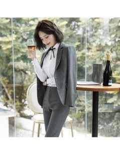 Pant Suits New Elegant Single Breasted Pant Suit Fashion Slim High-Grade Temperament Business Formal Women's Suit Two-Pieces ...