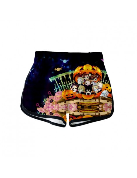 Shorts Halloween 3D Printed Women Shorts Fashion Streetwear Shorts kpop Hot Sale Harajuku Girls Trendy Summer Wear - Pink - 5...