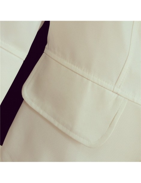 Blazers Spring Women Solid Color Blazer Outerwear Slim Design White Suit Fashion Jacket Coat Femme Black Tops Mujer Blazer MZ...