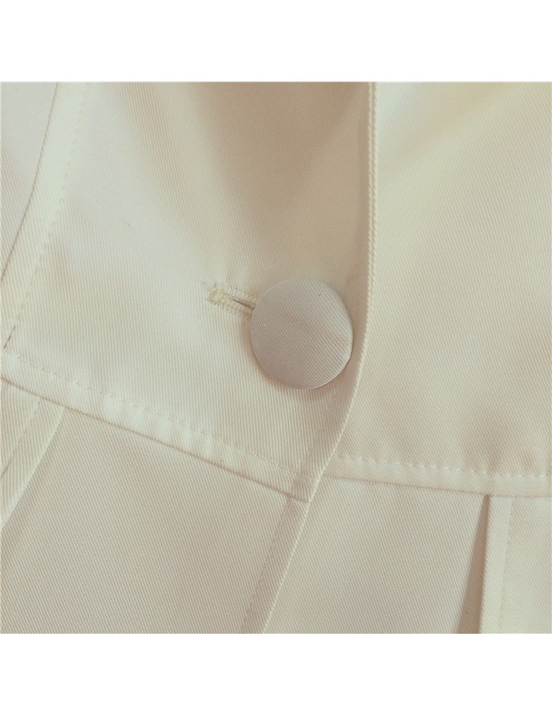 Spring Women Solid Color Blazer Outerwear Slim Design White Suit ...