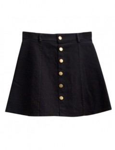 Women's Summer Hole Denim Basic Pocket Jeans Skirt 2019 Casual Slim Mid Waist Light Distressed Mini A-Line Skirt Pencil Skir...