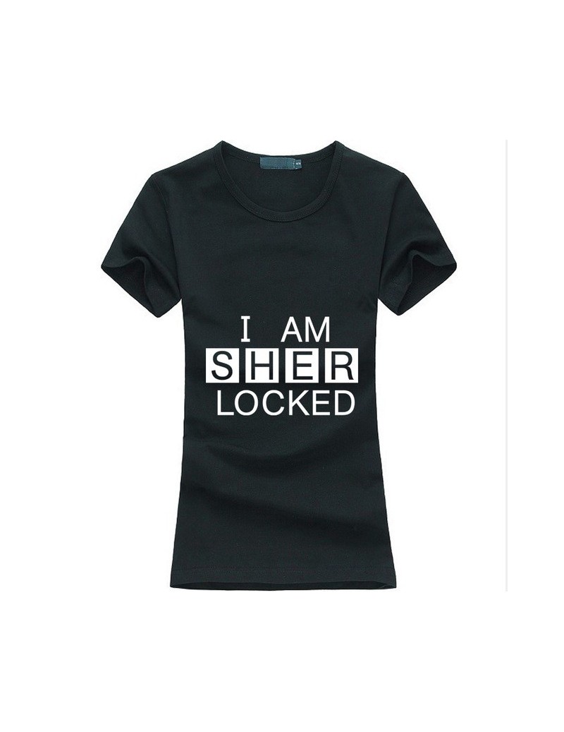 T-Shirts Hot Sherlock Holmes women t-shirt I Am Sher Locked print funny cotton casual tee shirt femme fashion brand harajuku ...