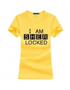T-Shirts Hot Sherlock Holmes women t-shirt I Am Sher Locked print funny cotton casual tee shirt femme fashion brand harajuku ...