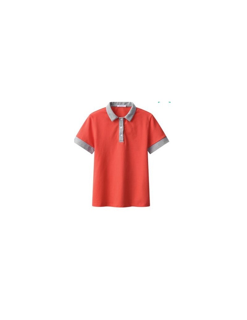 Polo Shirts 2018 polo shirt small fresh summer students paragraph clothes cotton cute short-sleeved Z181 - white - 4O39825001...
